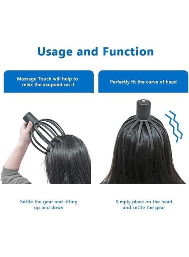 Electric Head Scalp Massager – 3D Massage Arms with 12-Claw Design, 3 Vibration Modes for Painless & Flexible Scalp Relief - Image 2